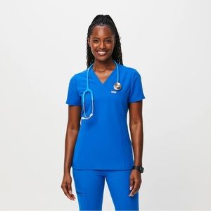 FIGS Royal Blue Catarina Scrub Top